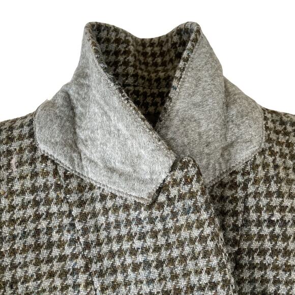J. Crew Collection Irish Wool Houndstooth Moore Blazer Green Gray Tweed 2 - Picture 5 of 16